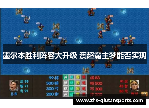 墨尔本胜利阵容大升级 澳超霸主梦能否实现